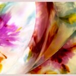 Cattleya Orchid on Silk