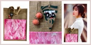 Read more about the article Celebrate Spring: Hand Painted Wearable Art in Pink Color